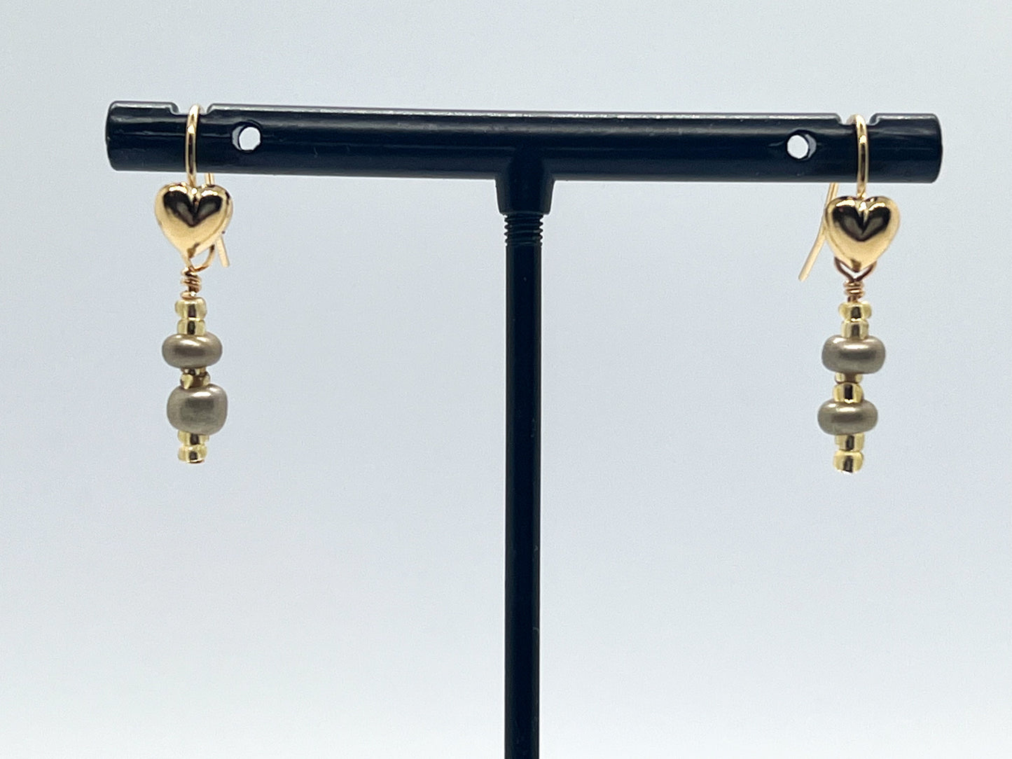 Red Bamboo Coral Bracelet + Earrings in Gold