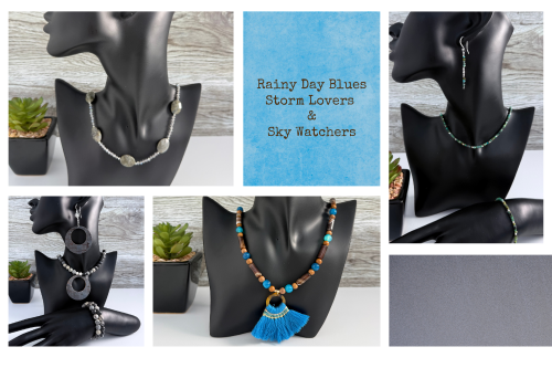 Rainy Day Blues: An April Jewelry Collection for Storm Lovers & Sky Watchers