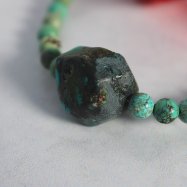 Simple Nugget Turquoise Bracelet