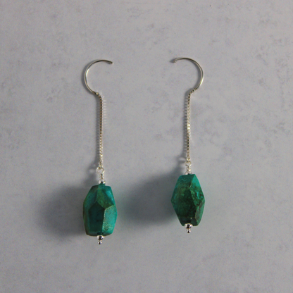 Turquoise Nugget Earrings