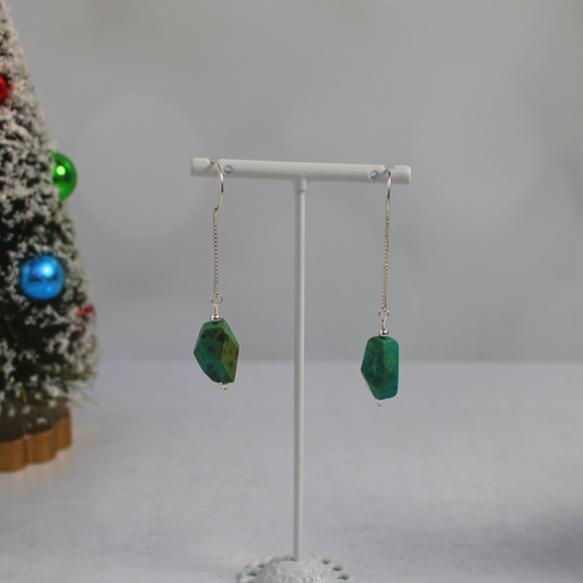 Turquoise Nugget Earrings
