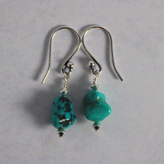 Dogbone Turquoise Earrings