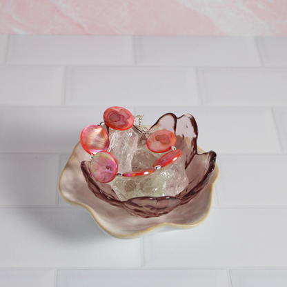 Pink Flamingo Mother of Pearl Bracelet