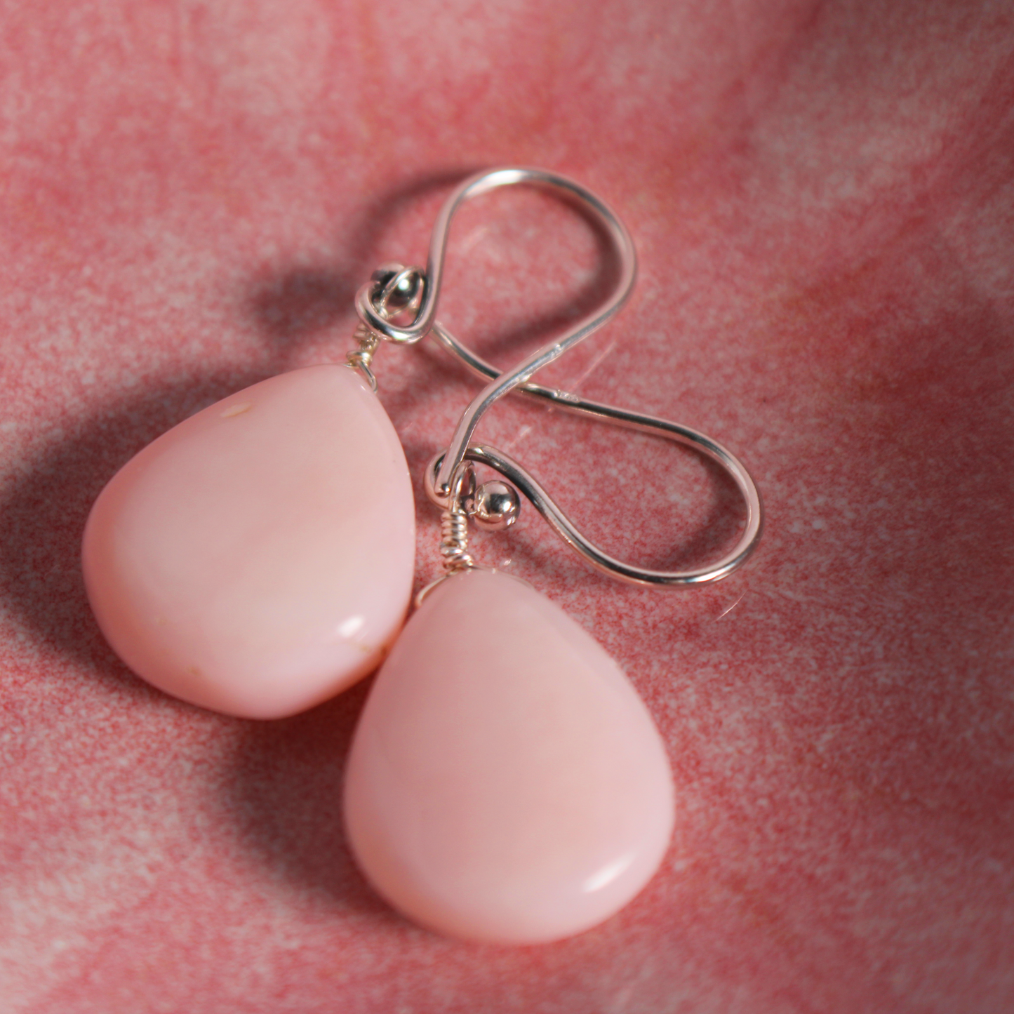 Pink Opal Earrings