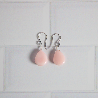 Pink Opal Earrings
