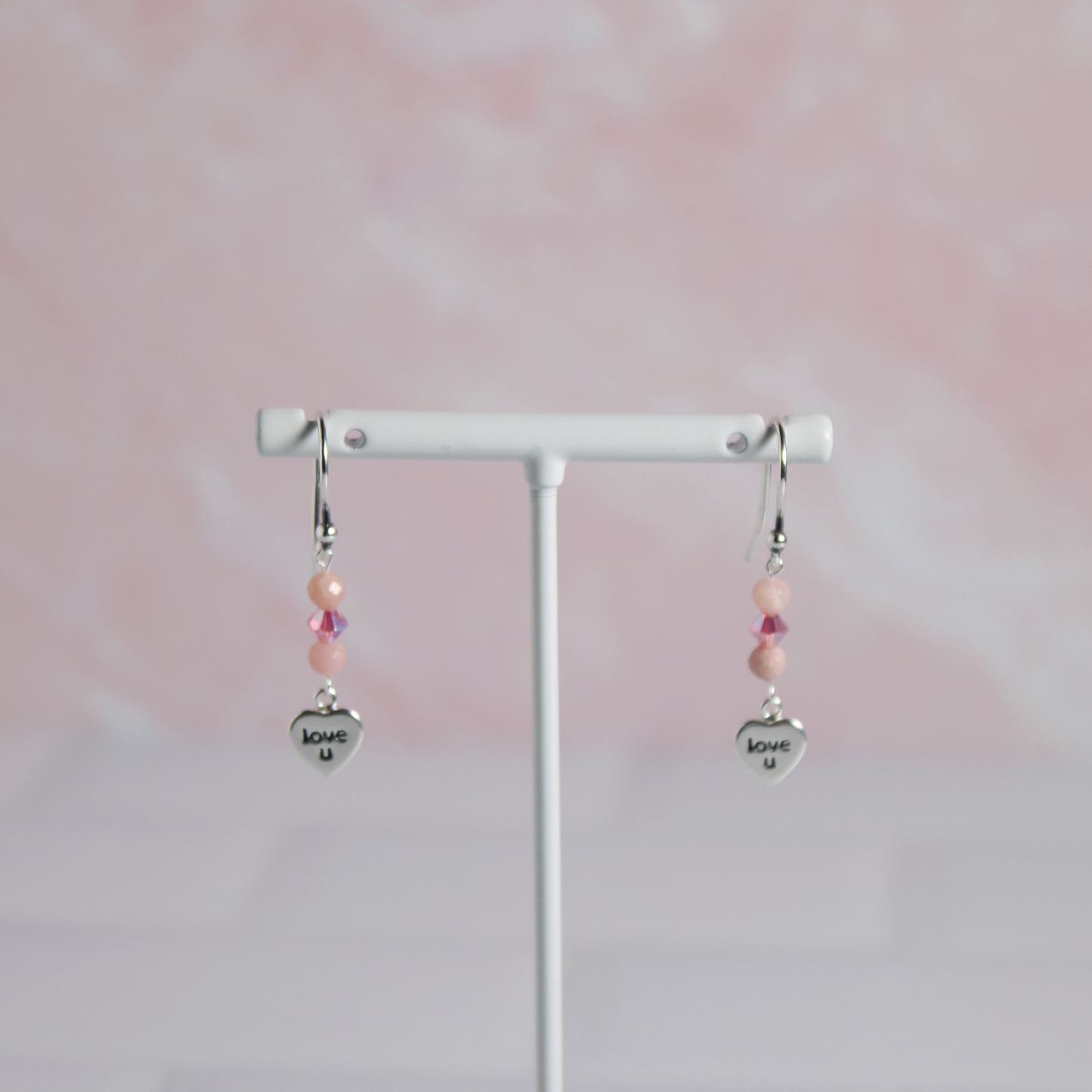 Pink Love U Earrings