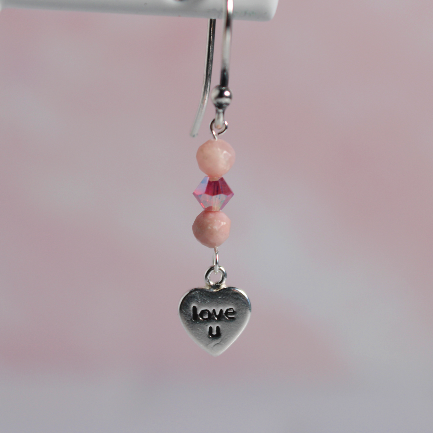 Pink Love U Earrings