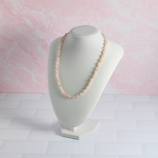 Rose Quartz Shimmer Necklace