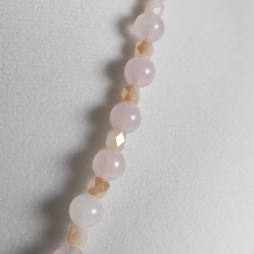 Rose Quartz Shimmer Necklace