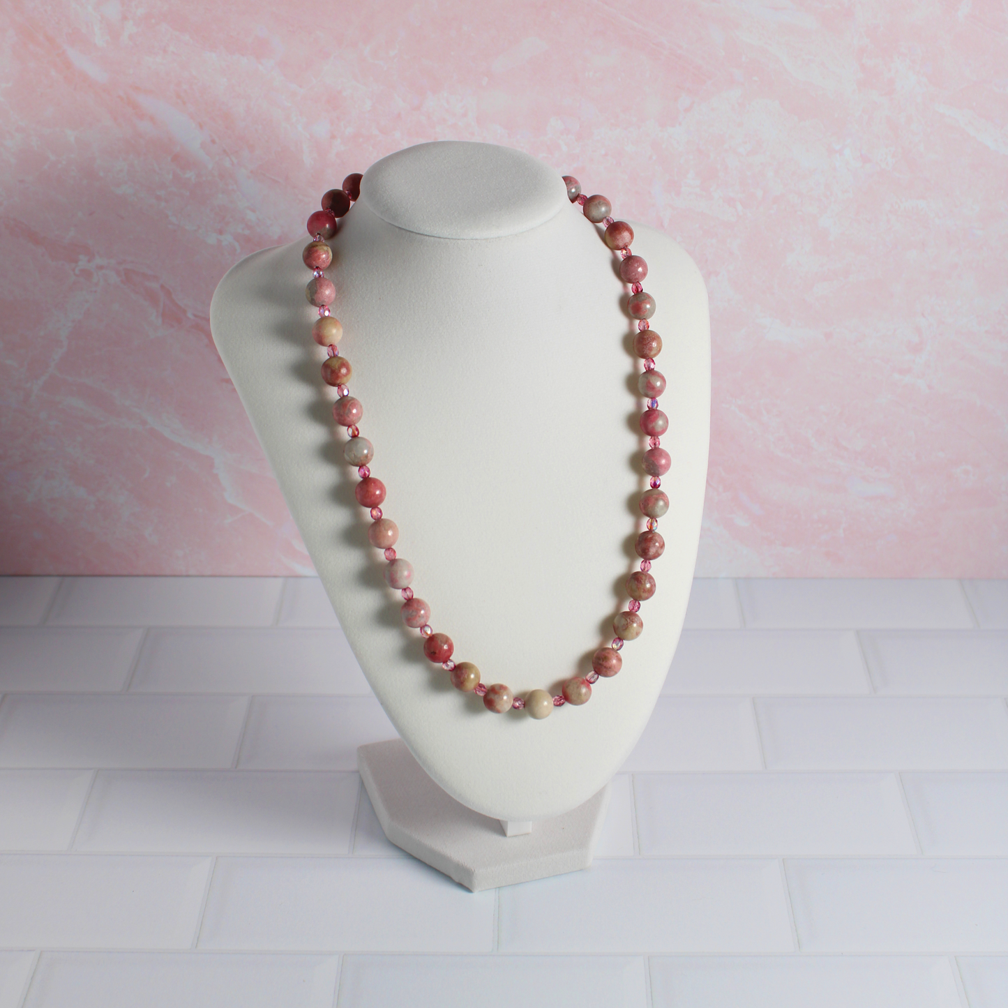 Rhodonite & Crystal Necklace