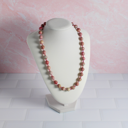 Rhodonite & Crystal Necklace