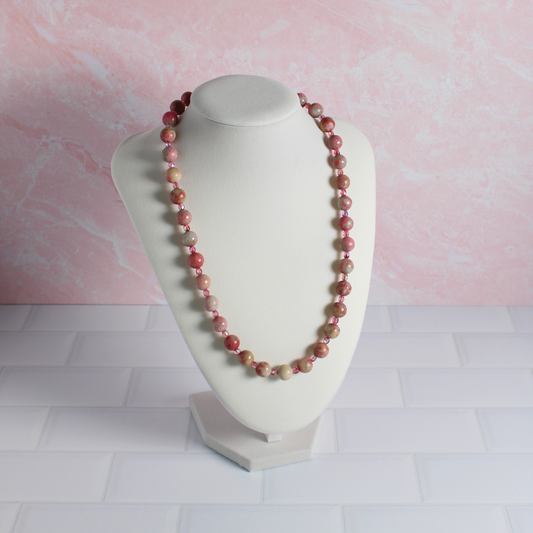 Rhodonite & Crystal Necklace