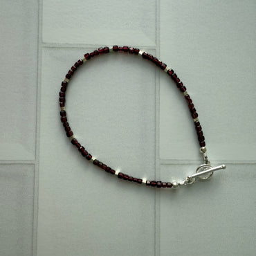 Delicate Garnet Bracelet