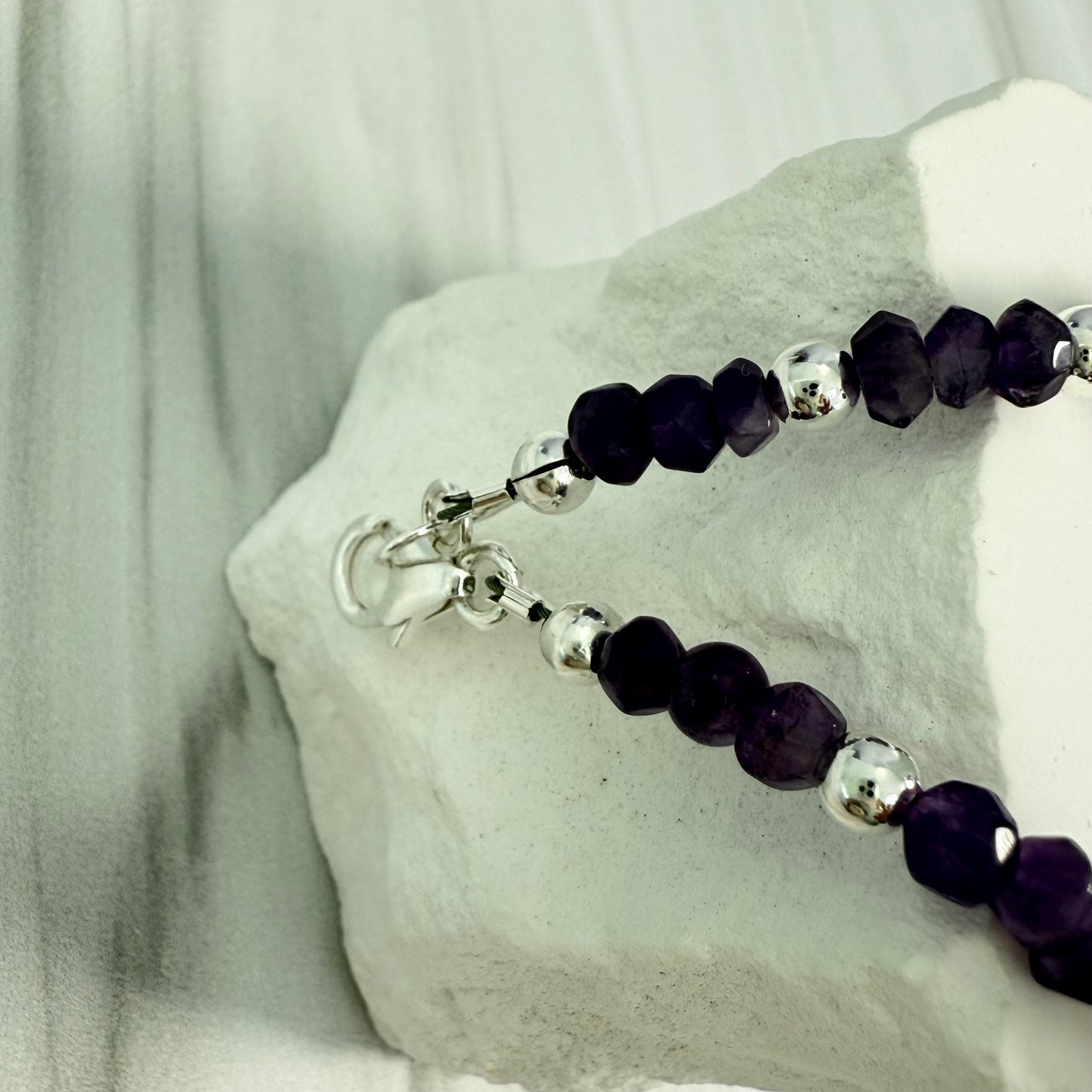 Sterling Amethyst Bracelet