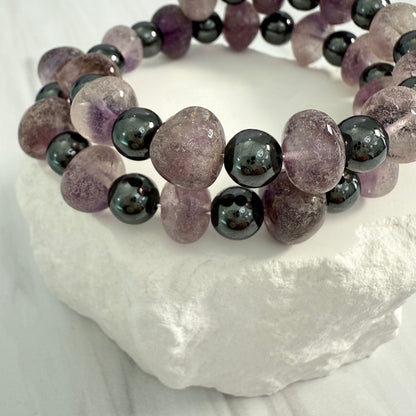 Amethyst Wrap Bracelet