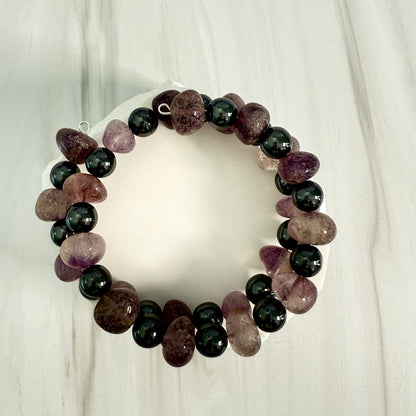 Amethyst Wrap Bracelet