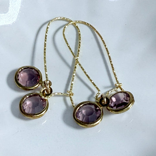 Glam Amethyst Earrings