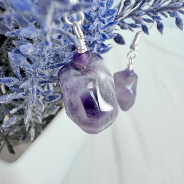 Amethyst Nugget Earrings