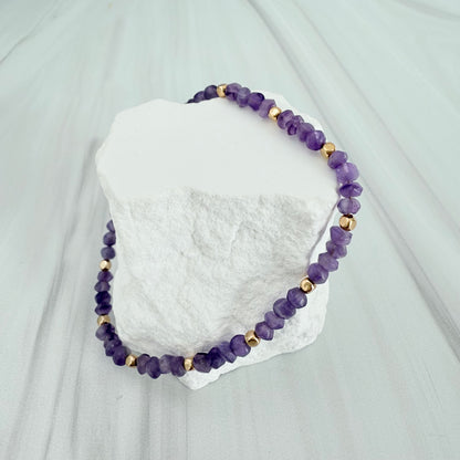 Golden Amethyst Bracelet