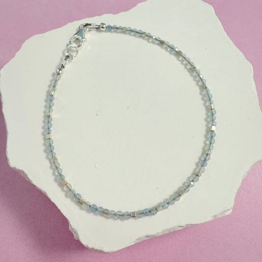 Sterling Aquamarine Bracelet