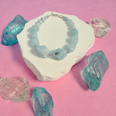 Nugget Aquamarine Bracelet