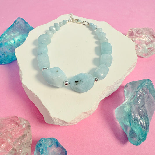 Nugget Aquamarine Bracelet