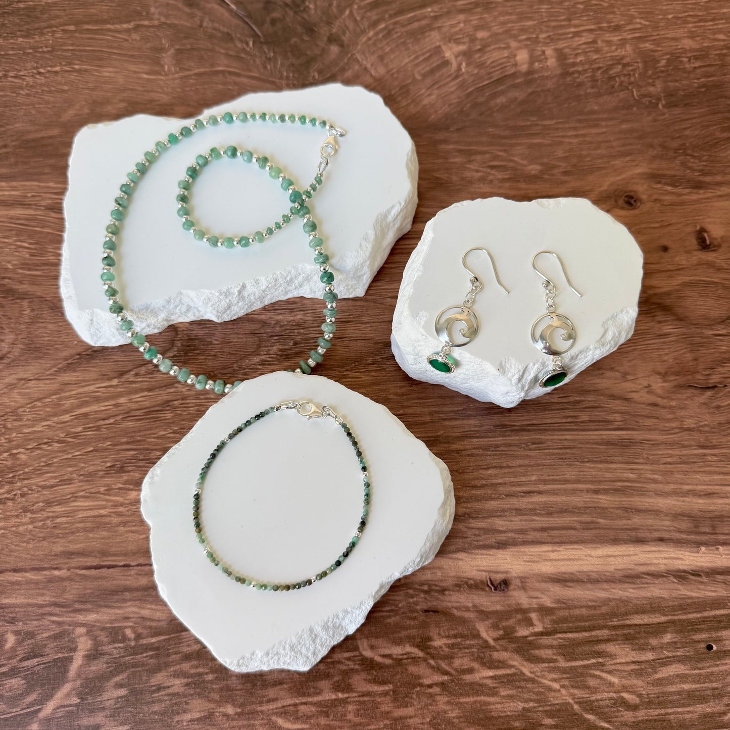 Sterling Emerald Bracelet