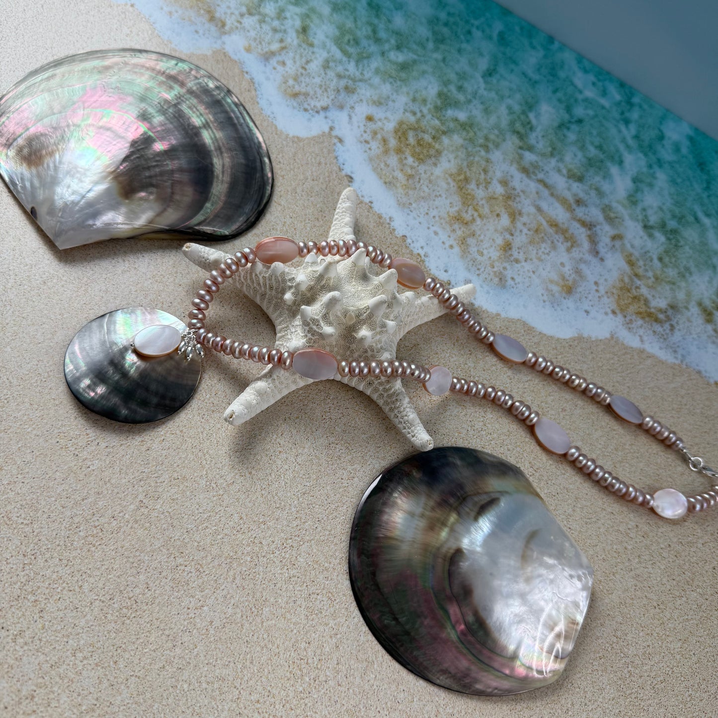 Pink Mother of the Pearls Necklace