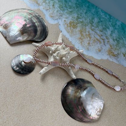 Pink Mother of the Pearls Necklace