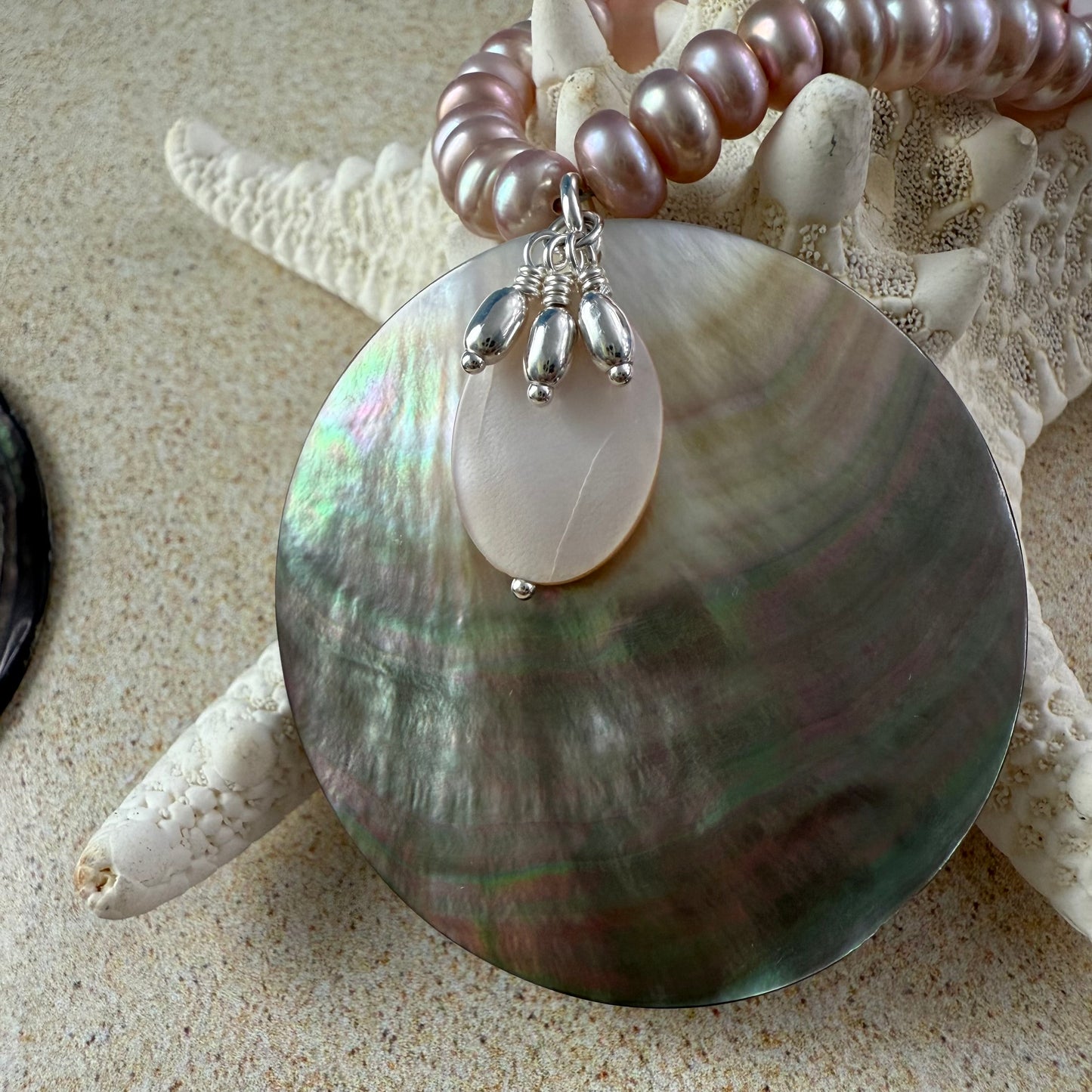 Pink Mother of the Pearls Necklace
