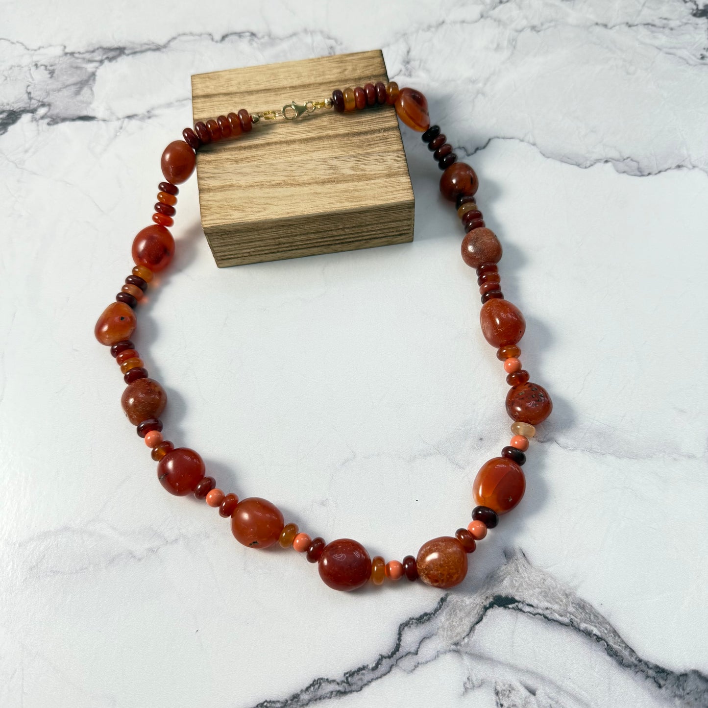 Carnelian Nugget Necklace
