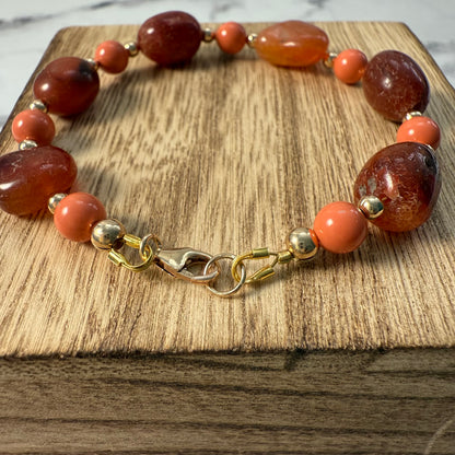 Elegant Carnelian Bracelet