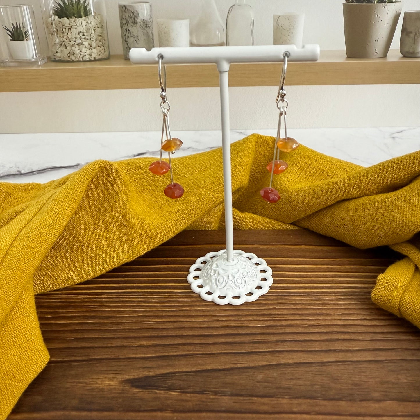 Carnelian Simplicity Earrings