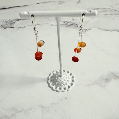 Carnelian Simplicity Earrings