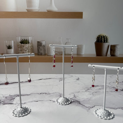 Rough Ruby Earrings