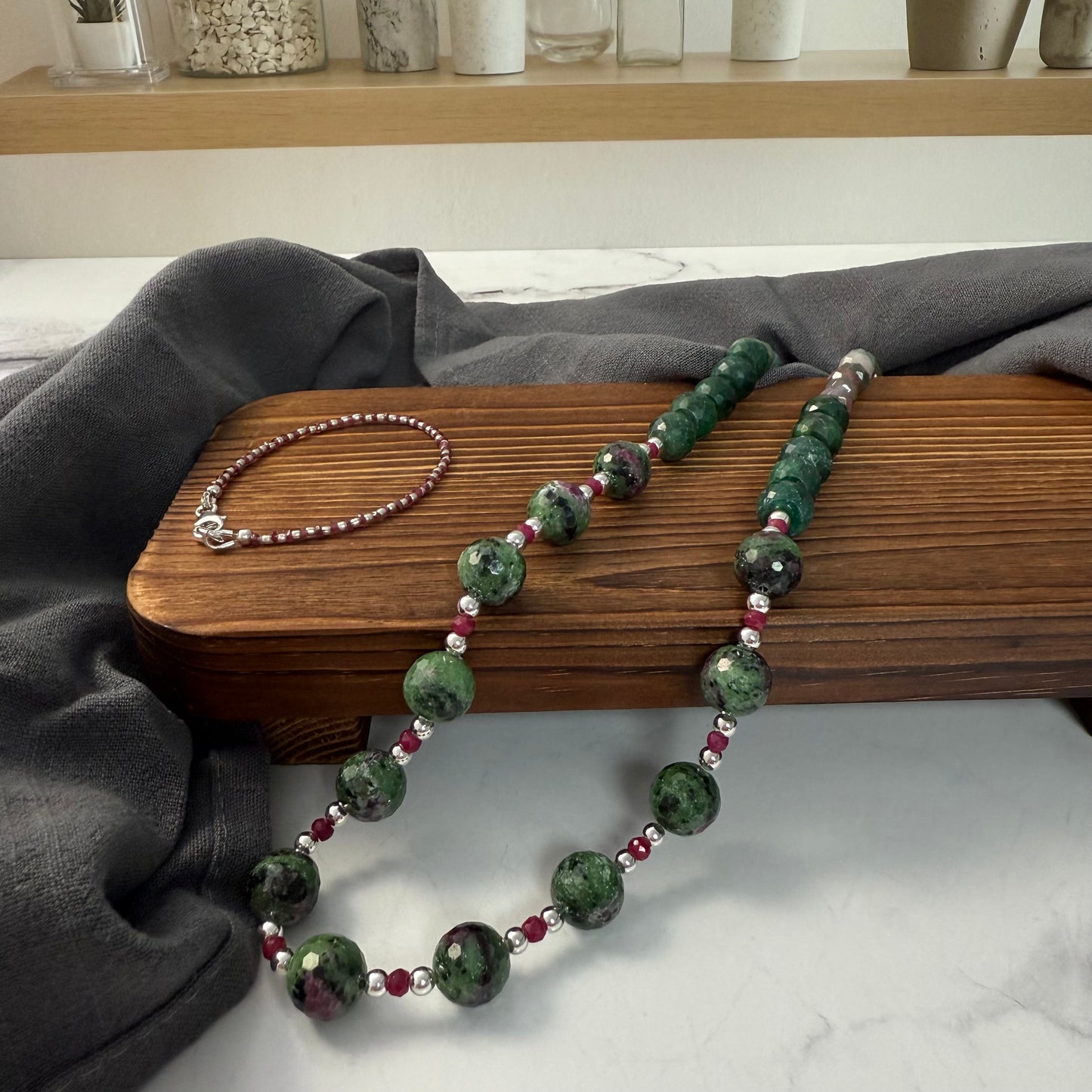 Fancy Faceted Necklace