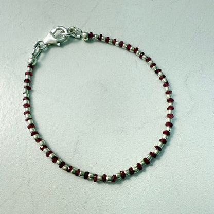 Elegant Ruby Bracelet