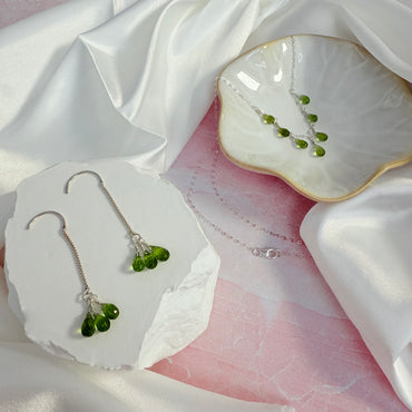 Dangle Peridot Earrings
