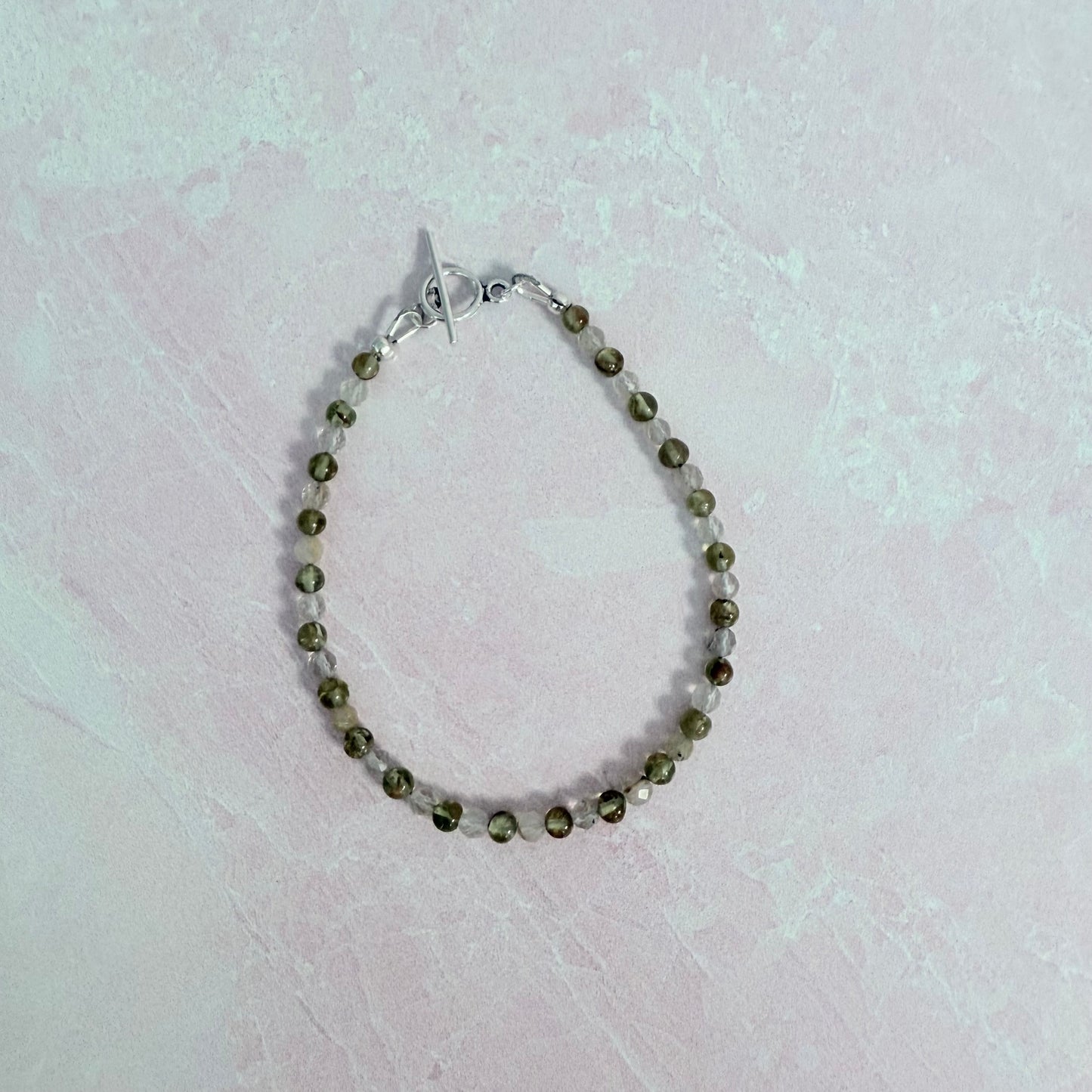 Peridot & Quartz Bracelet