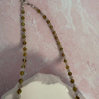 Peridot & Quartz Necklace