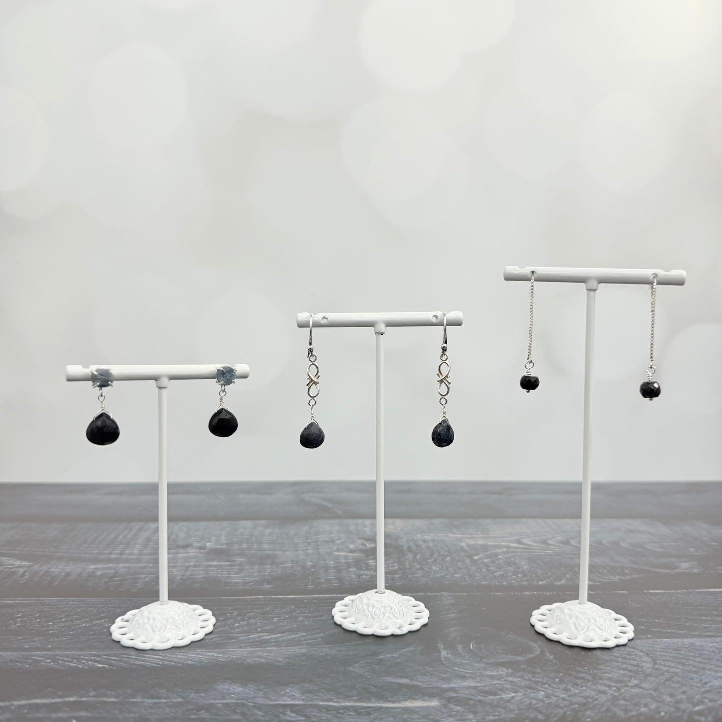 Lobes of Blue Sapphire Earrings