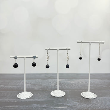 Lobes of Blue Sapphire Earrings