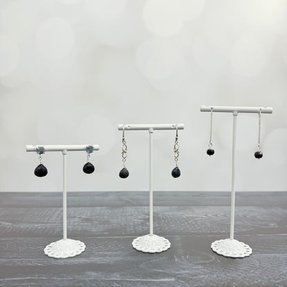 Lobes of Blue Sapphire Earrings