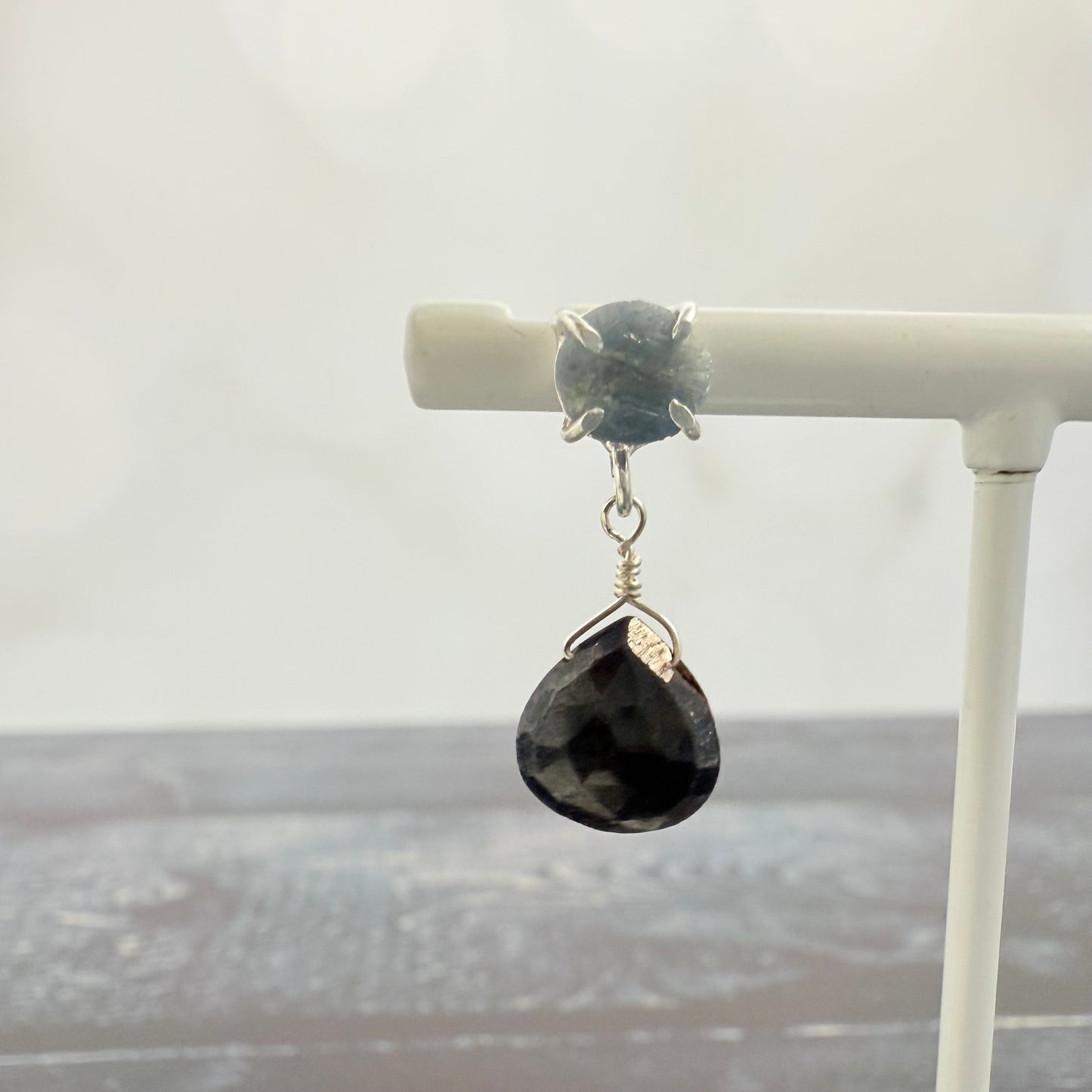 Lobes of Blue Sapphire Earrings