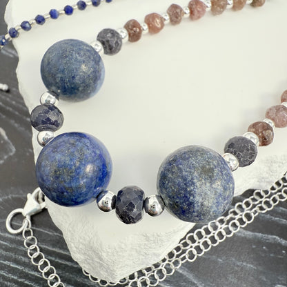 Sapphire & Lapis Necklace