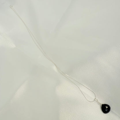 Simple Sterling Sapphire Necklace