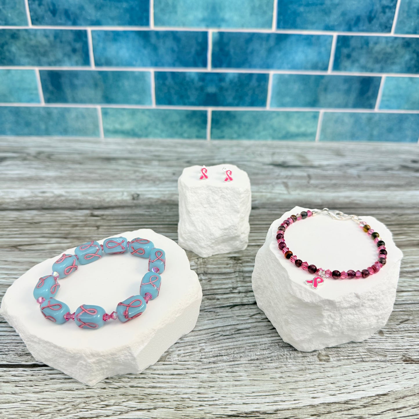 Breast Cancer Stud Earrings