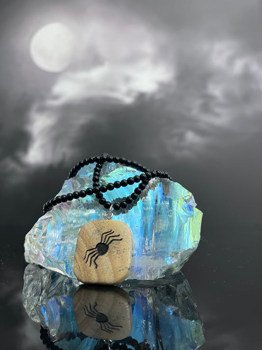 Stony Spider Necklace