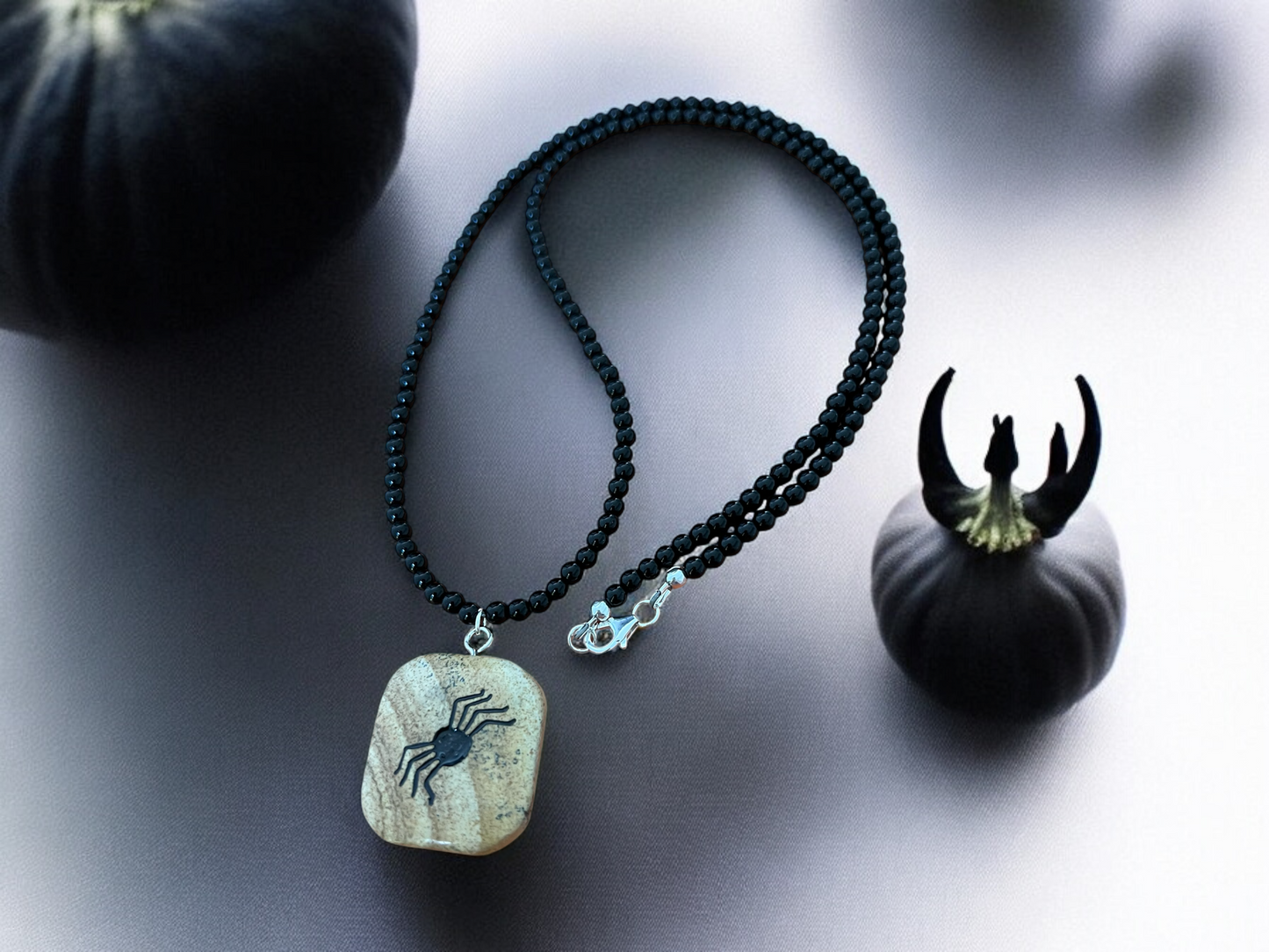 Stony Spider Necklace