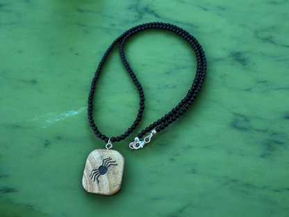 Stony Spider Necklace